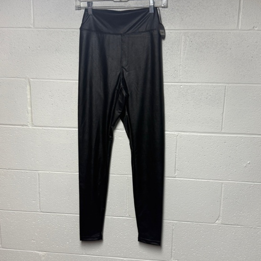 OFFLINE by Aerie Real Luxe Faux Leather Leggings Black High Rise M 5860-073